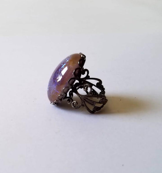 Tanzanite Cabochon Ring